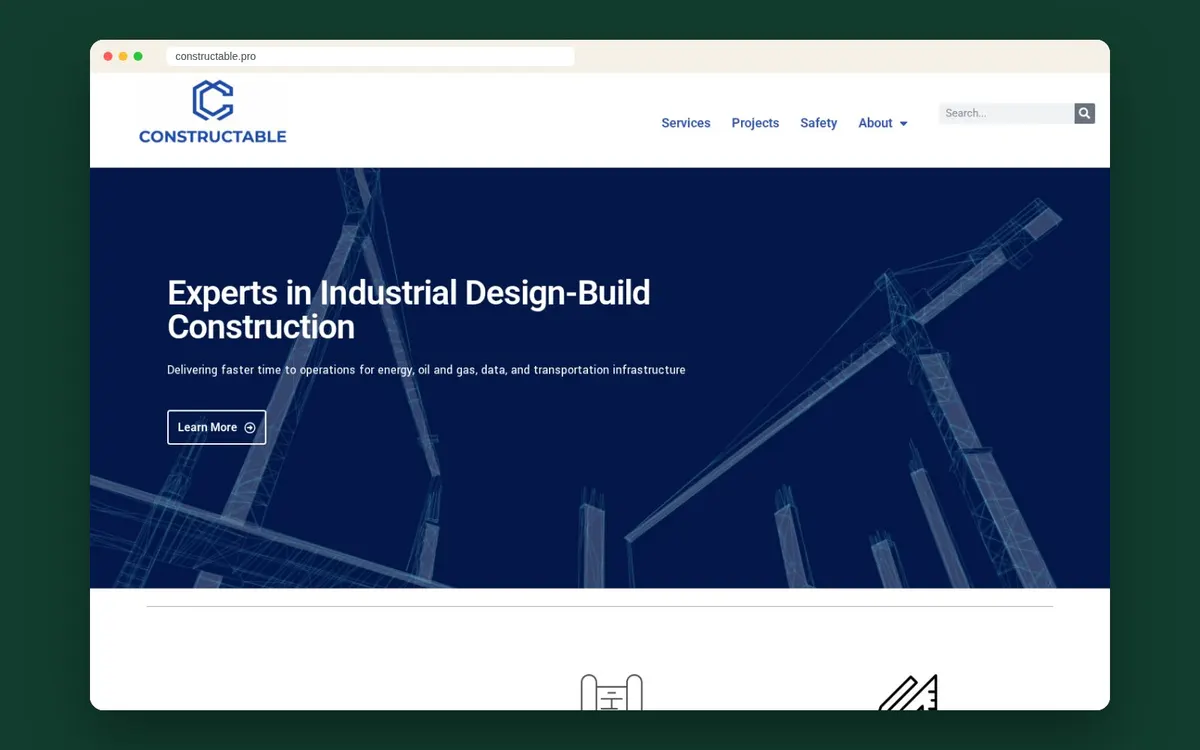 Constructable website